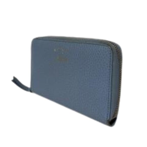 Gucci Dollar Calfskin Medium Swing Zip Around Wallet Light Blue - Picture 3 of 5